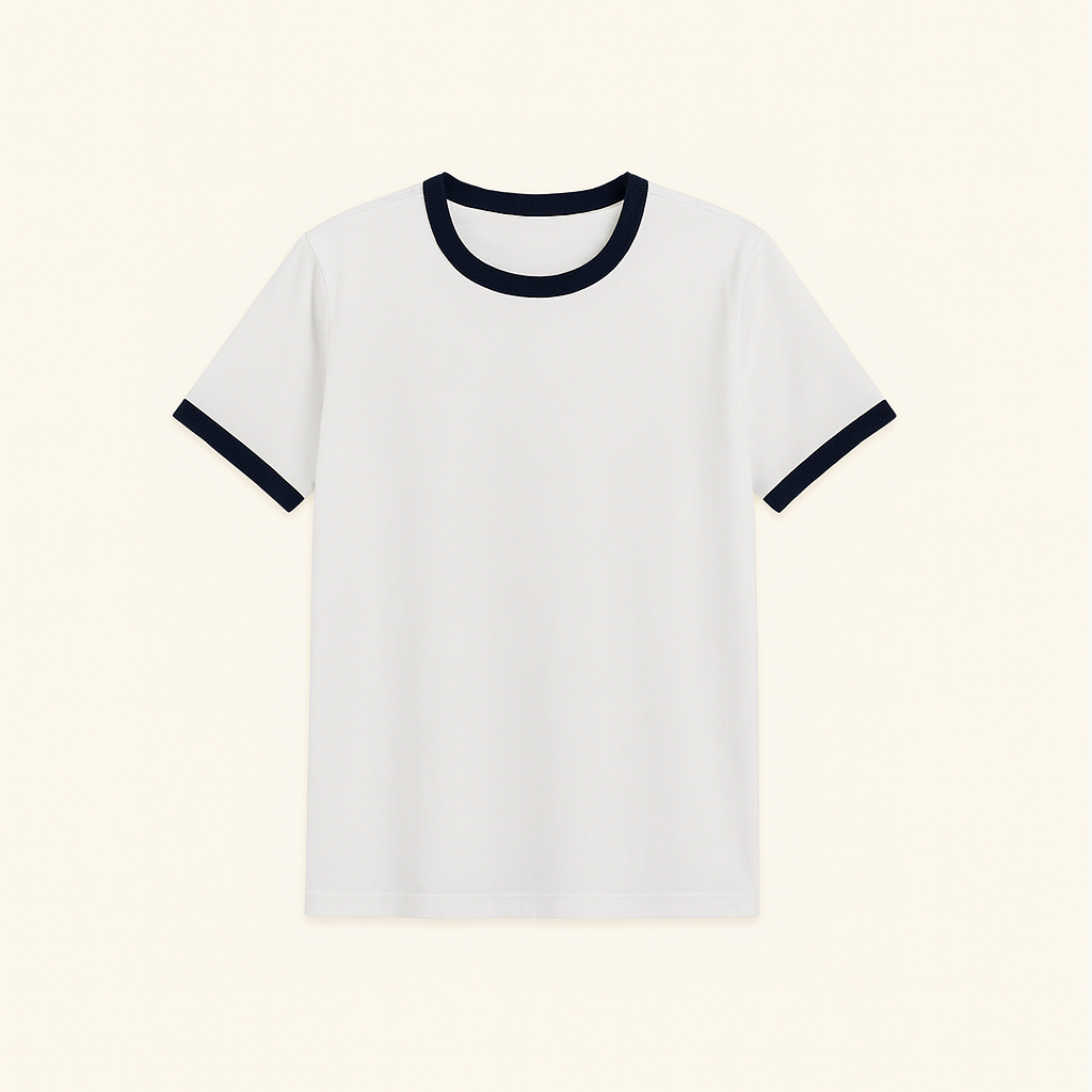 Designer (4) School Sports T-Shirt Half Sleeve For Boys & Girls, White, For All Gardes - Image 1